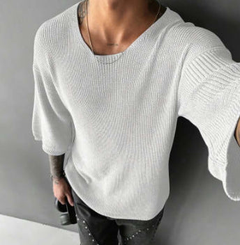Langarmpullover mit V-Ausschnitt – Bild 10 | LuxeStyle