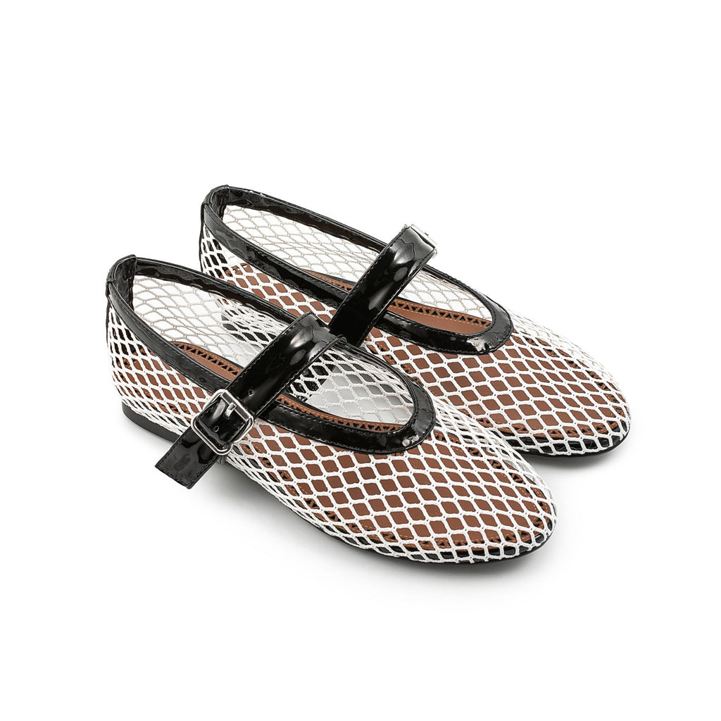 Mary Jane Mesh-Ballerinas mit Knöchelschnalle – Bild 16 | LuxeStyle