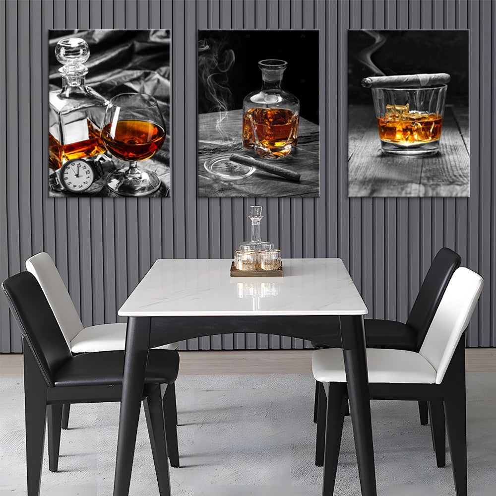 Stillleben-Ölgemälde auf Leinwand · 3er-Set – Bild 2 | LuxeStyle