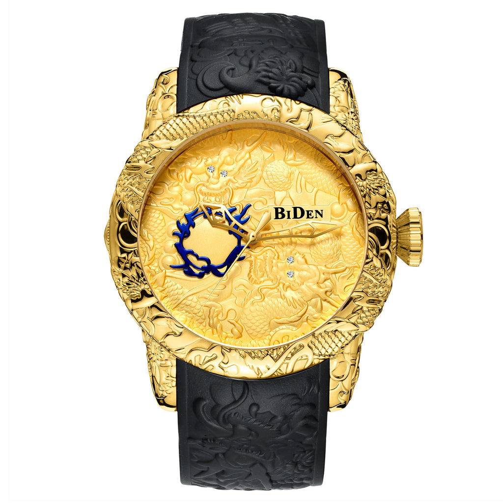 Drachen-Armbanduhr mit Weltzeitfunktion | LuxeStyle