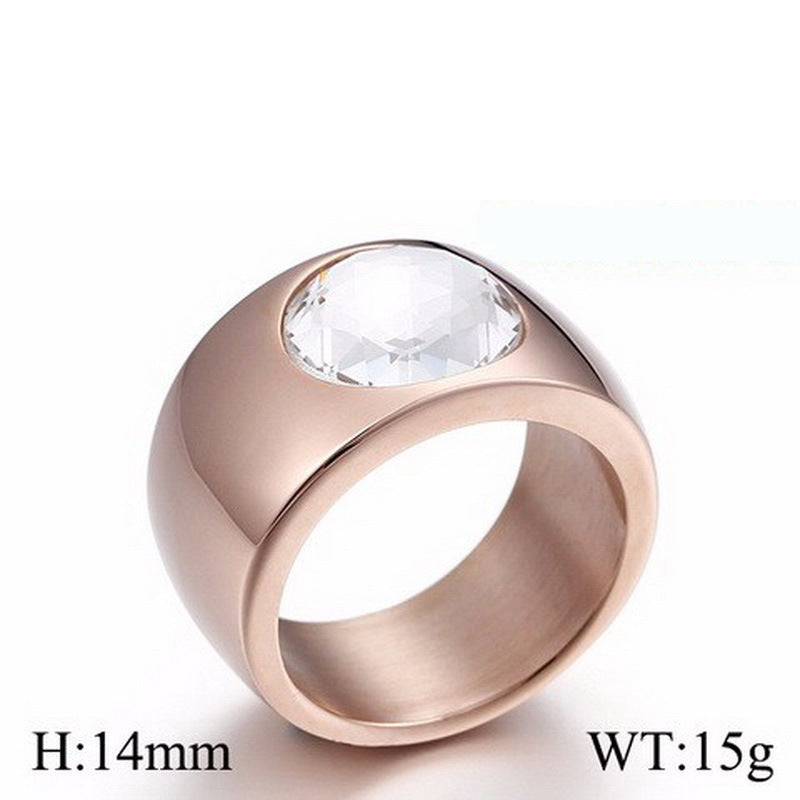 Breiter Kristallglas-Ring – Bild 5 | LuxeStyle