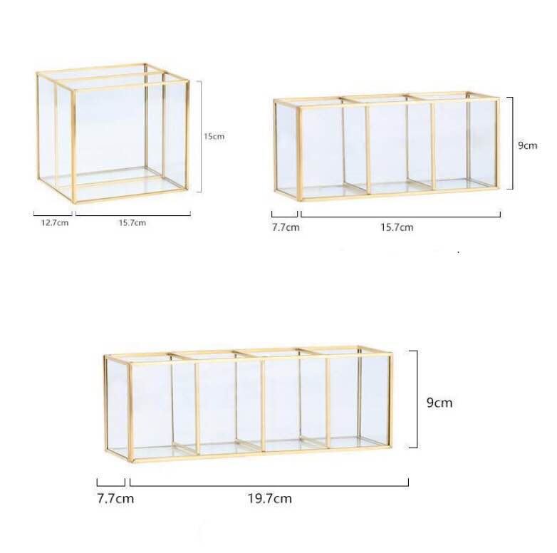 Nordische Glas- und Messing-Aufbewahrungsbox – Bild 4 | LuxeStyle