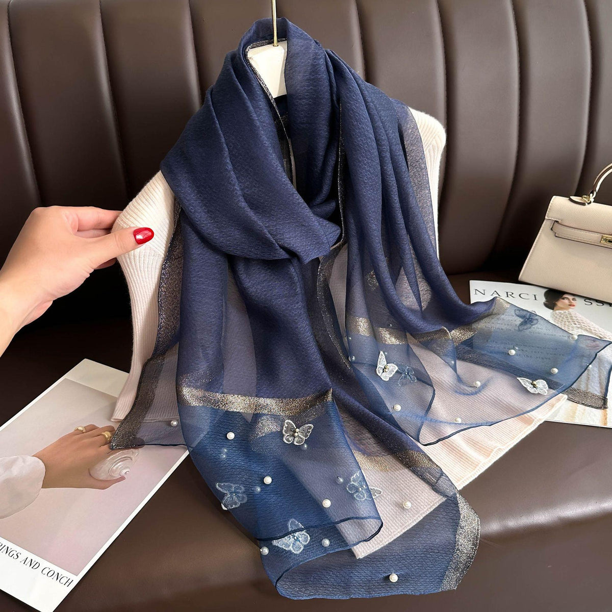 Bunter Schmetterlingssilk-Schleier – Bild 17 | LuxeStyle