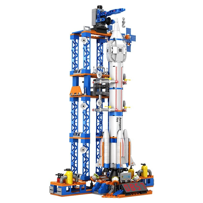 Weltraum-Rakete Bausteine Puzzle – Bild 1 | LuxeStyle
