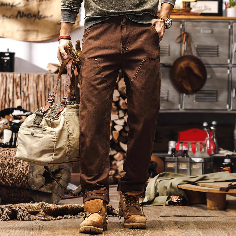 Retro Jeanshose Braun