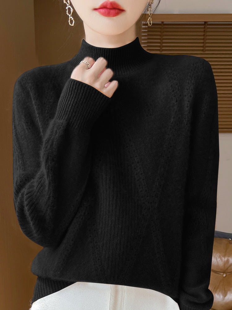 Wollpullover mit hohlgewebtem Design – Bild 14 | LuxeStyle