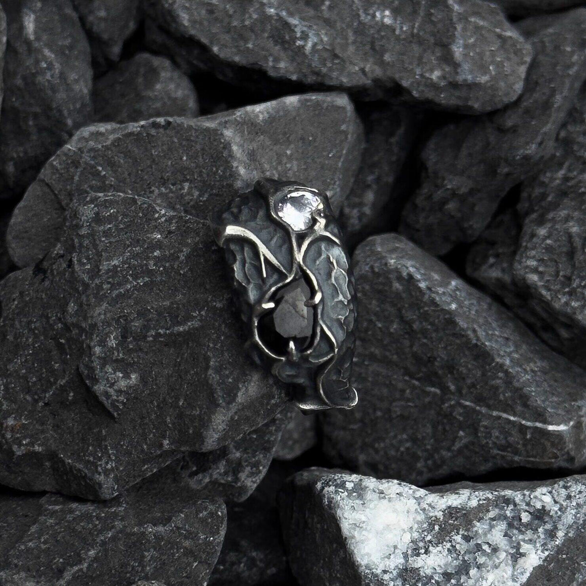 Handgemachter offener Ring aus 925 Sterling Silber – Bild 2 | LuxeStyle