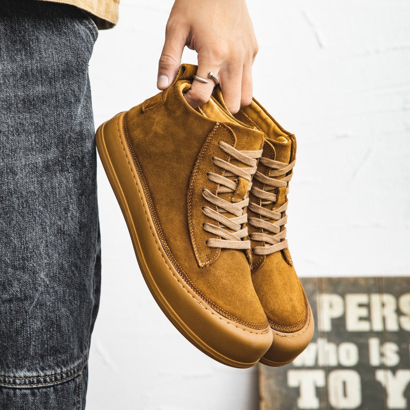 Lässige High-Top Leder Worker-Boots für Herren – Bild 5 | LuxeStyle