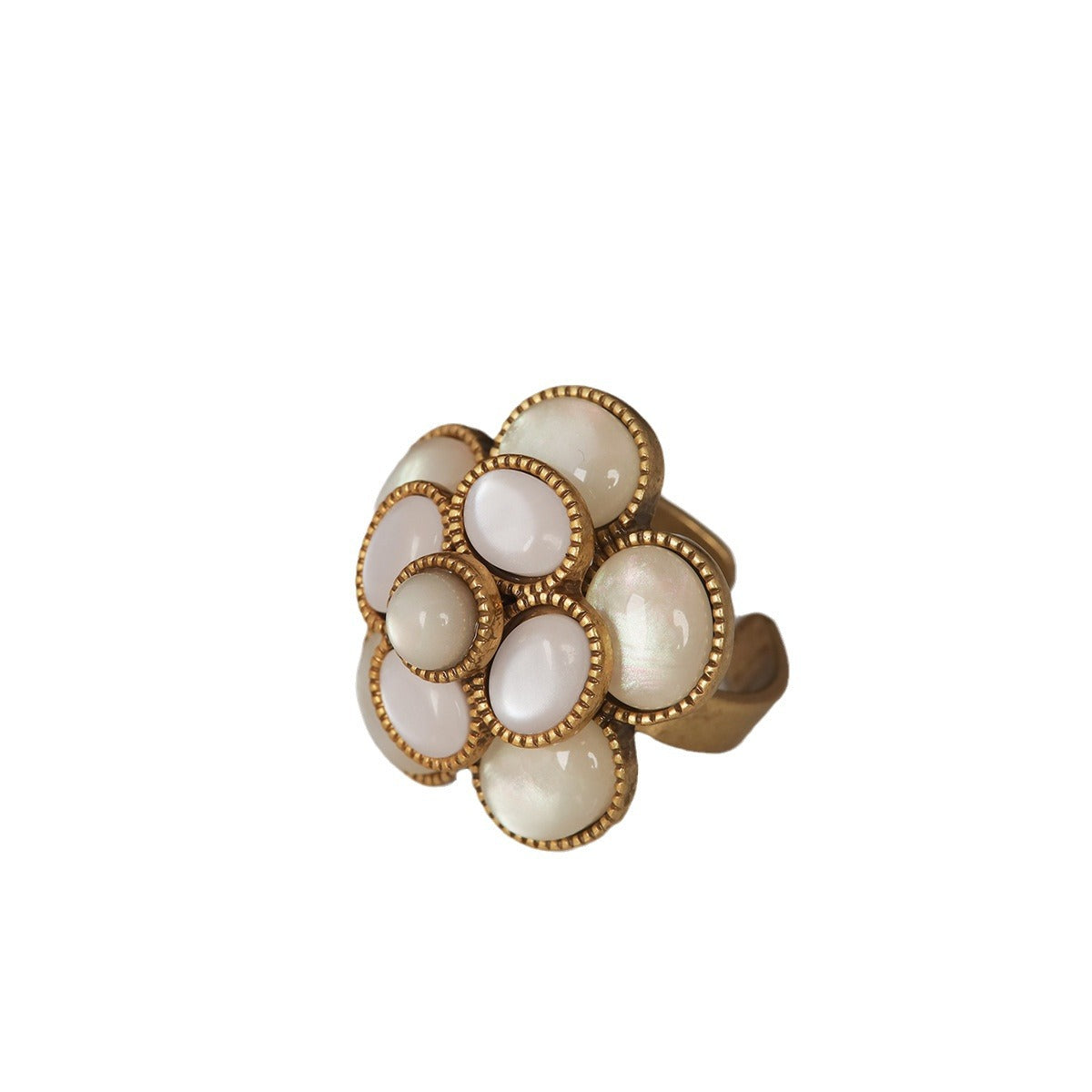 Vintage Camellia Ring – Kupferlegierung