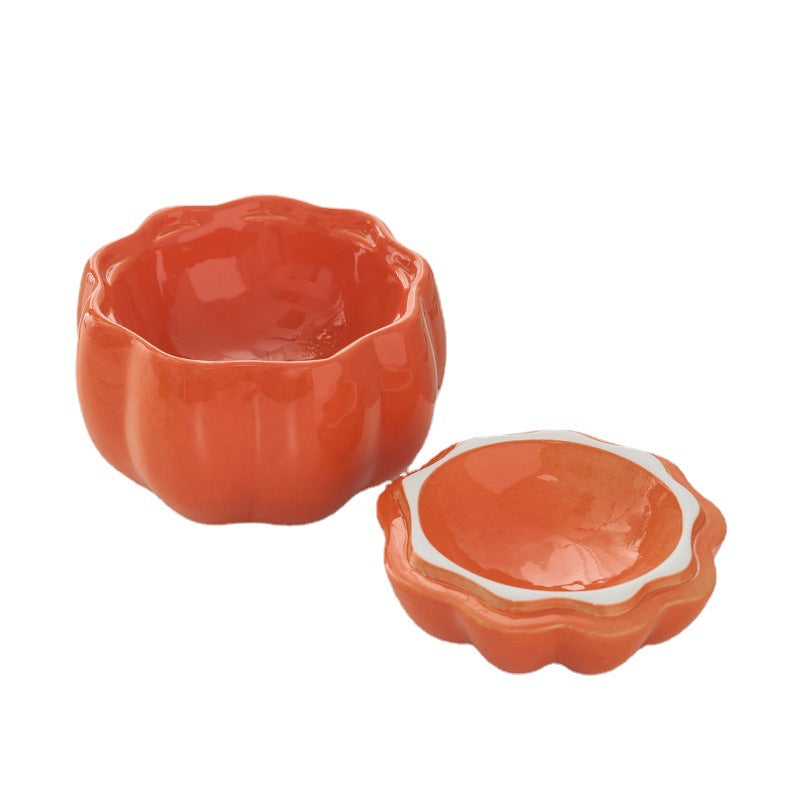Keramik-Bowl in Kürbisform für Katze und H | LuxeStyle