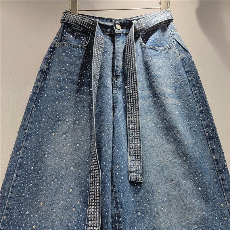 Starry Hot Rhinestone Retro Jeans