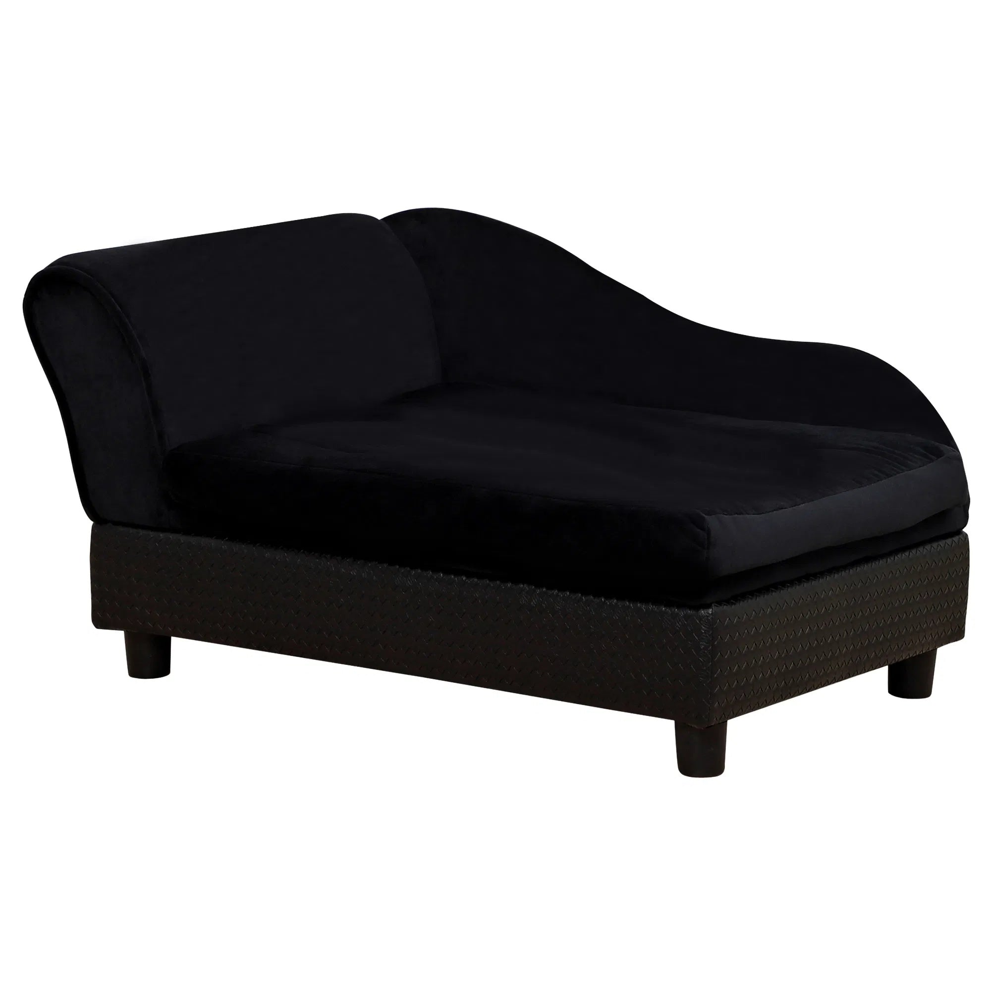 Hundebett mit Stauraum, Schwarz