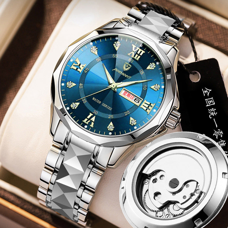 Mechanische Skelett-Uhr für Herren