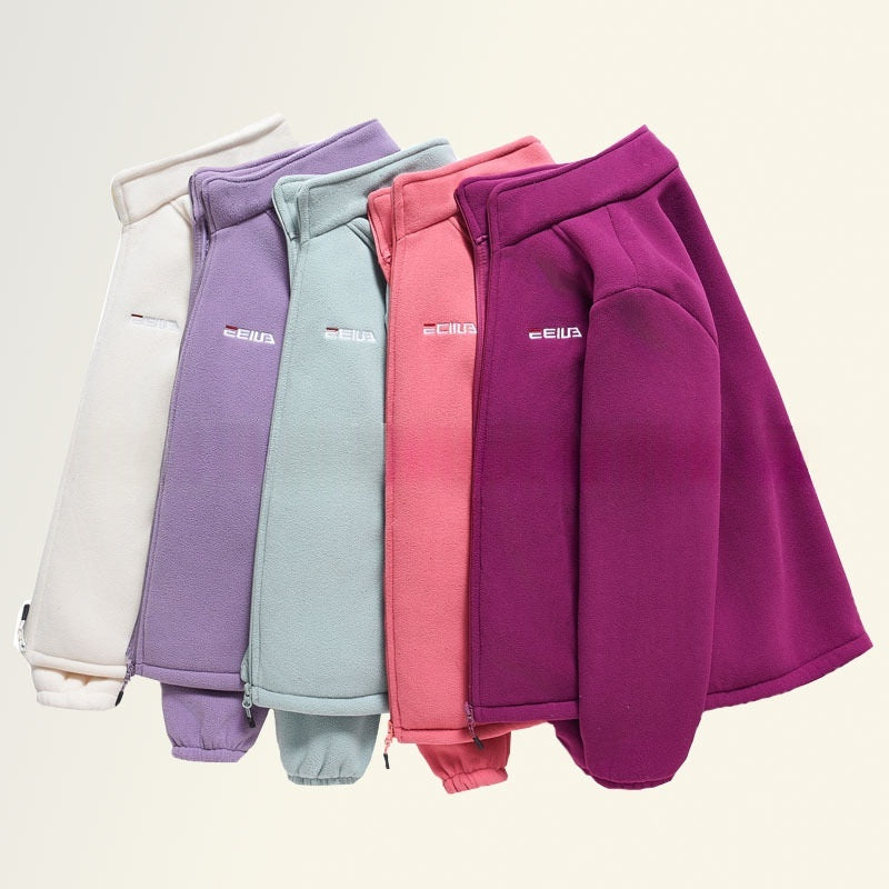 Gefütterte Winddichte Polar Fleece Jacke