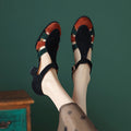 Retro-Sandalen mit Riemchen und Rundspitze – Bild 6 | LuxeStyle
