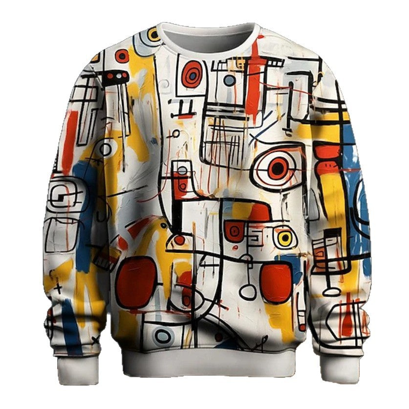 Graffiti Pullover Hoodie für Herren – Bild 7 | LuxeStyle