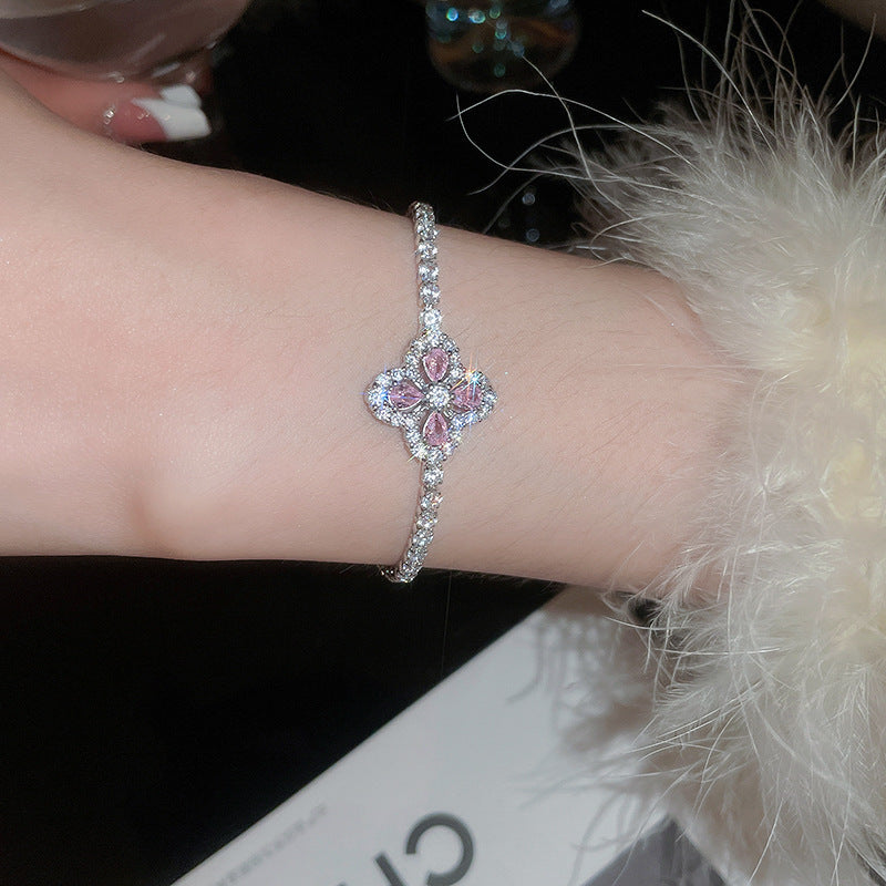 Rundes Zirkon-Armband im Vintage-Stil – Ansicht 2