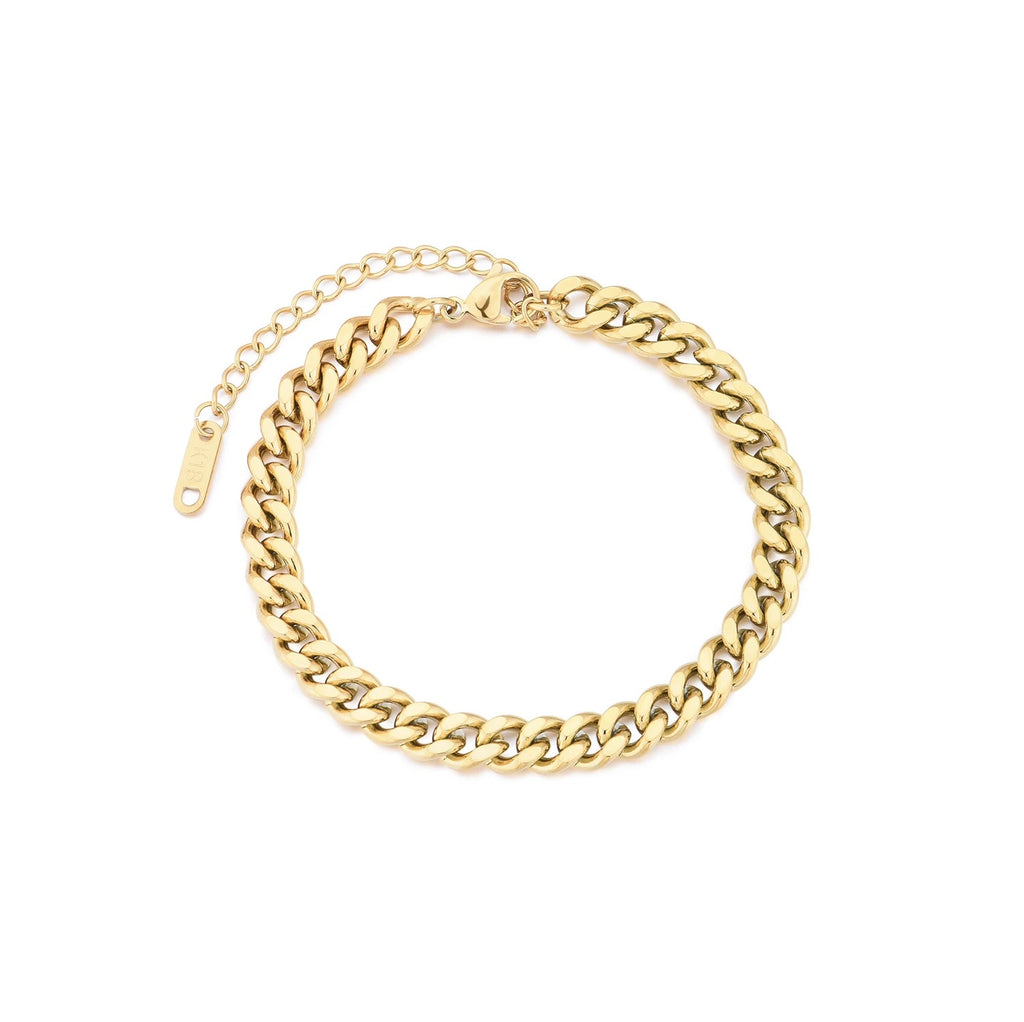 Vergoldetes Edelstahl-Kettenarmband – Bild 5 | LuxeStyle