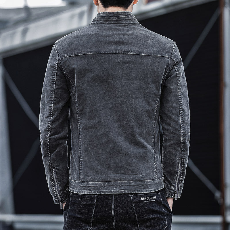 Corduroy Retro Denim Jacke für Herren – Ansicht 5