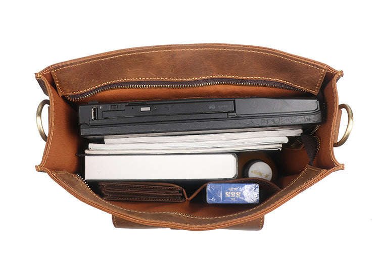 Retro-Lederrucksack für Laptops – Bild 5 | LuxeStyle