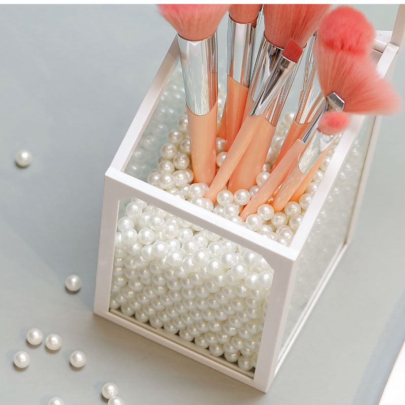 Make-up Pinsel- und Utensilienhalter aus Glas