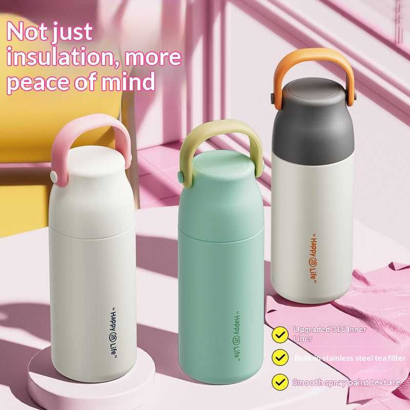 Isolierte 316 Edelstahl-Trinkflasche für Frauen – Bild 5 | LuxeStyle