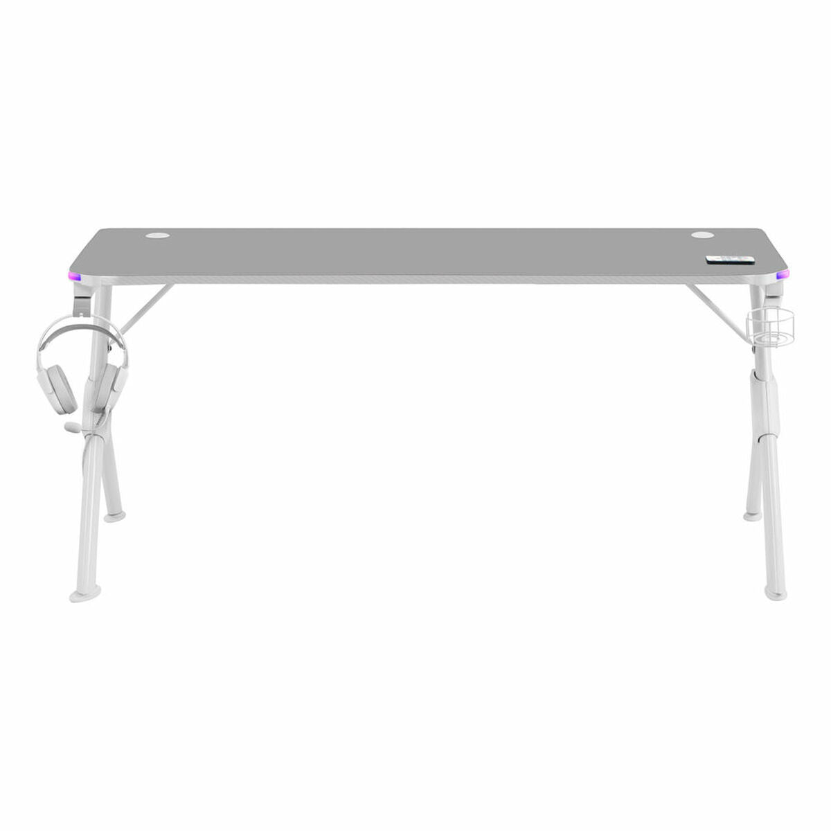 Gaming Schreibtisch: RGB-Licht & viel Platz für dein Setup – Ansicht 3