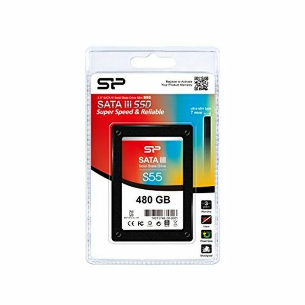 Festplatte Silicon Power IAIDSO0165 2.5 SSD 480 GB 7 mm Sata III