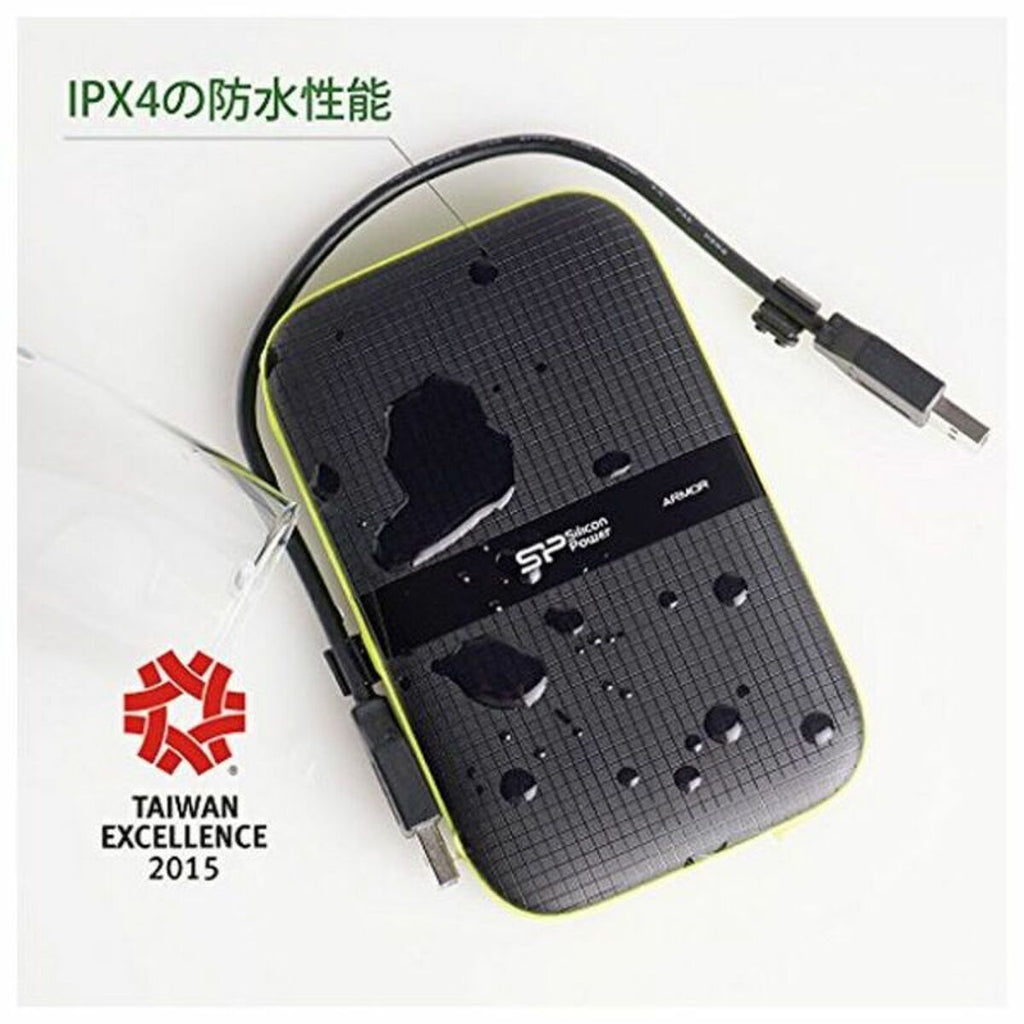 Externe Festplatte Silicon Power A60 2.5 USB 3.0 2 TB Anti-shock Waterproof Schwarz