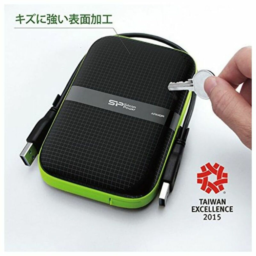 Externe Festplatte Silicon Power A60 2.5 USB 3.0 2 TB Anti-shock Waterproof Schwarz