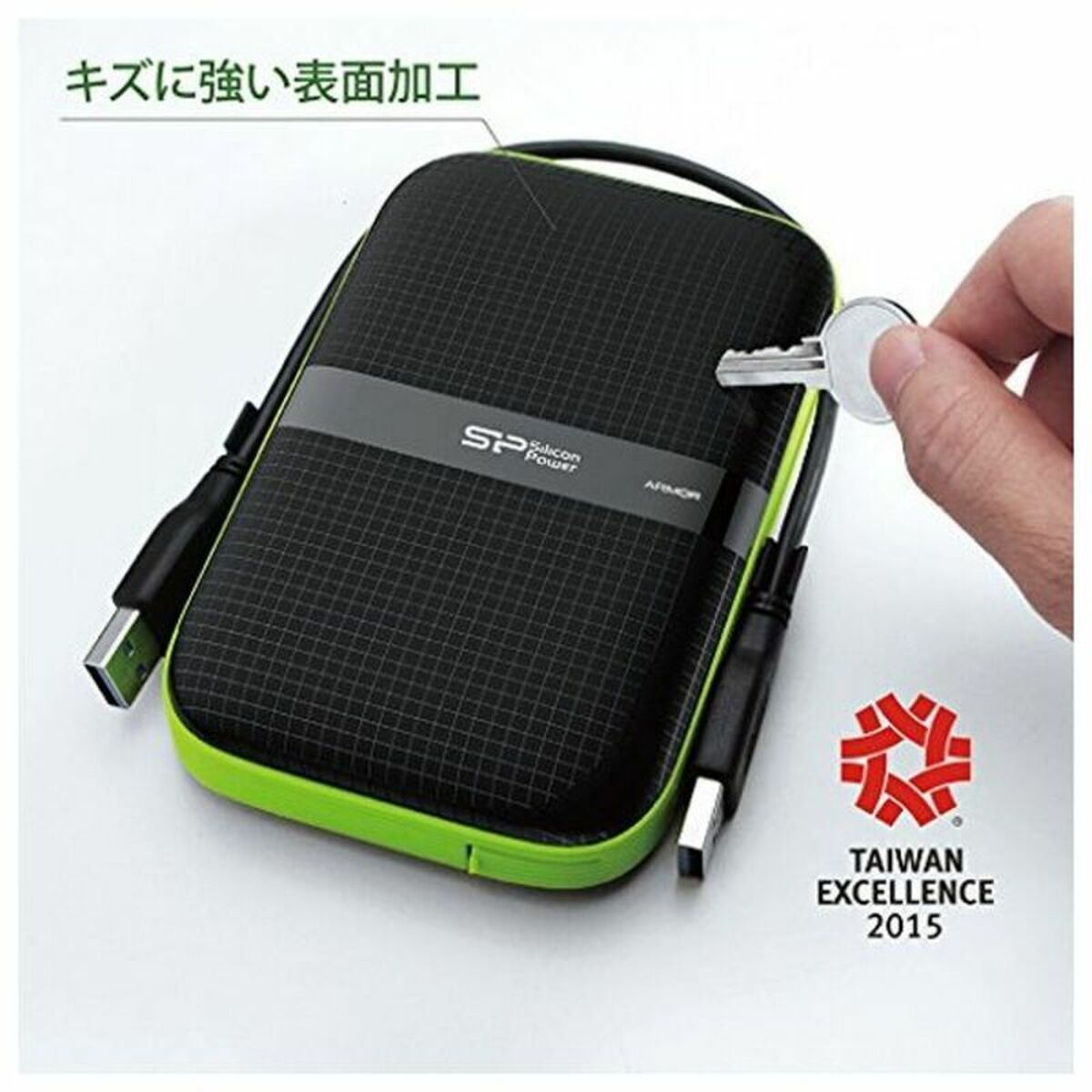 Externe Festplatte Silicon Power A60 2.5 USB 3.0 2 TB Anti-shock Waterproof Schwarz