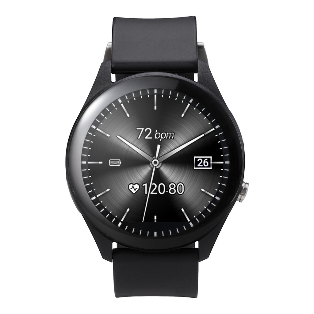 Premium Smartwatch: Stilvoll, Schwarz, Top-Display – Ansicht 2