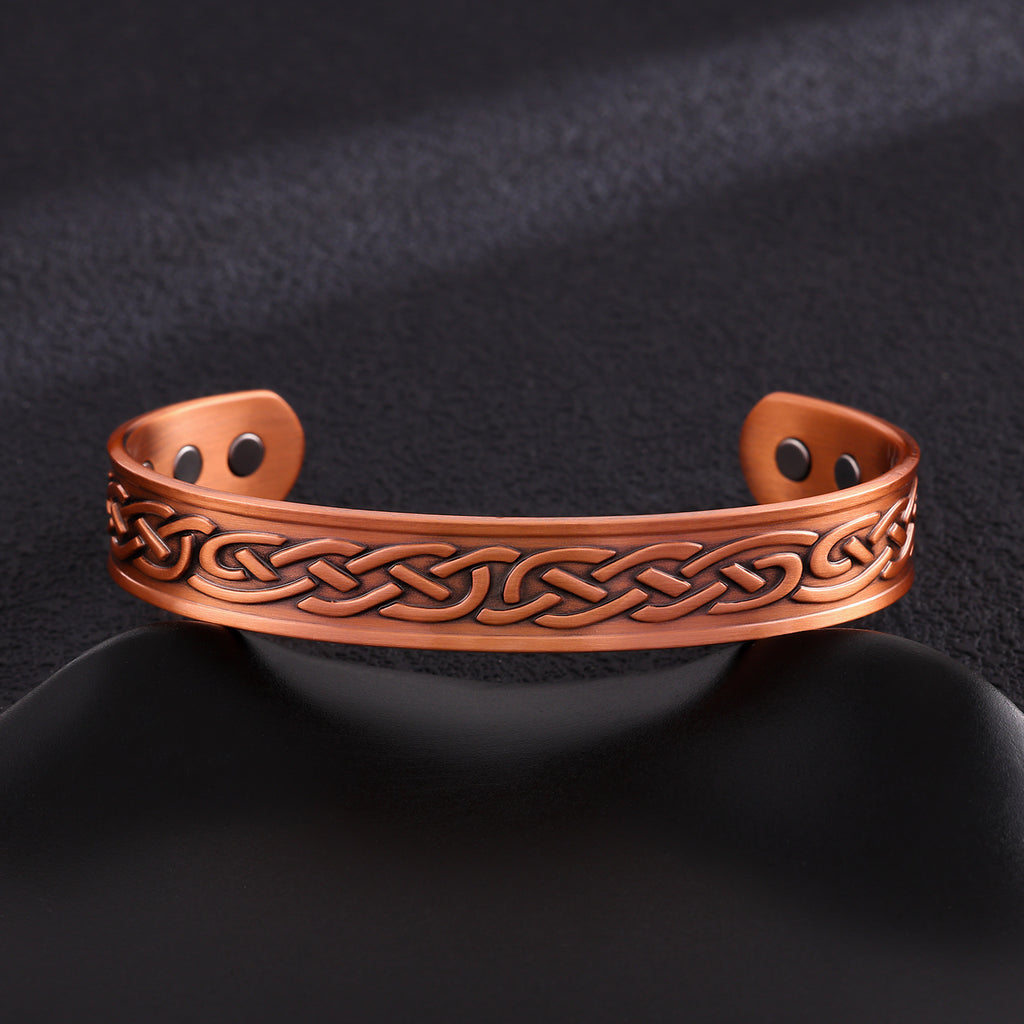 Magnetarmband aus rotem Kupfer – Bild 1 | LuxeStyle