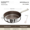 Titanium Antihaft-Bratpfanne für Zuhause