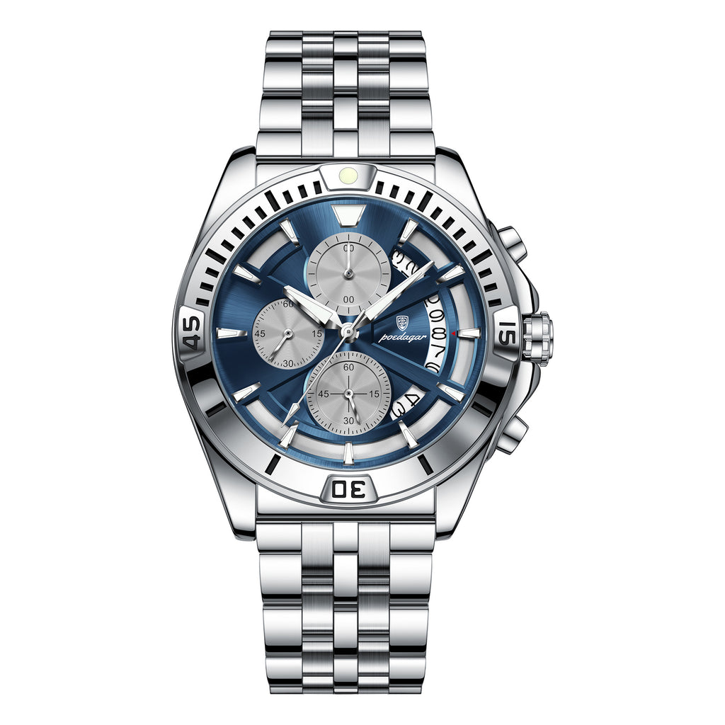 Quarz-Uhr mit Doppelknopf-Ösen, wasserdicht – Bild 2 | LuxeStyle