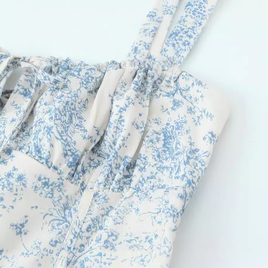 Französisches Vintage-Kleid mit eckigem Ausschnitt – Bild 2 | LuxeStyle