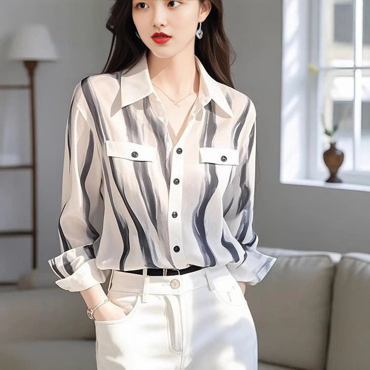 Französisches Langarmshirt gestreift – Bild 5 | LuxeStyle
