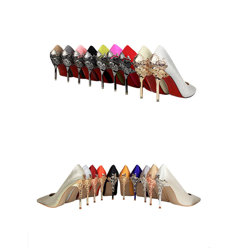 Elegante High Heels mit Metall-Akzent