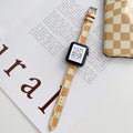 Gestreiftes Lederarmband für Apple Watch | LuxeStyle