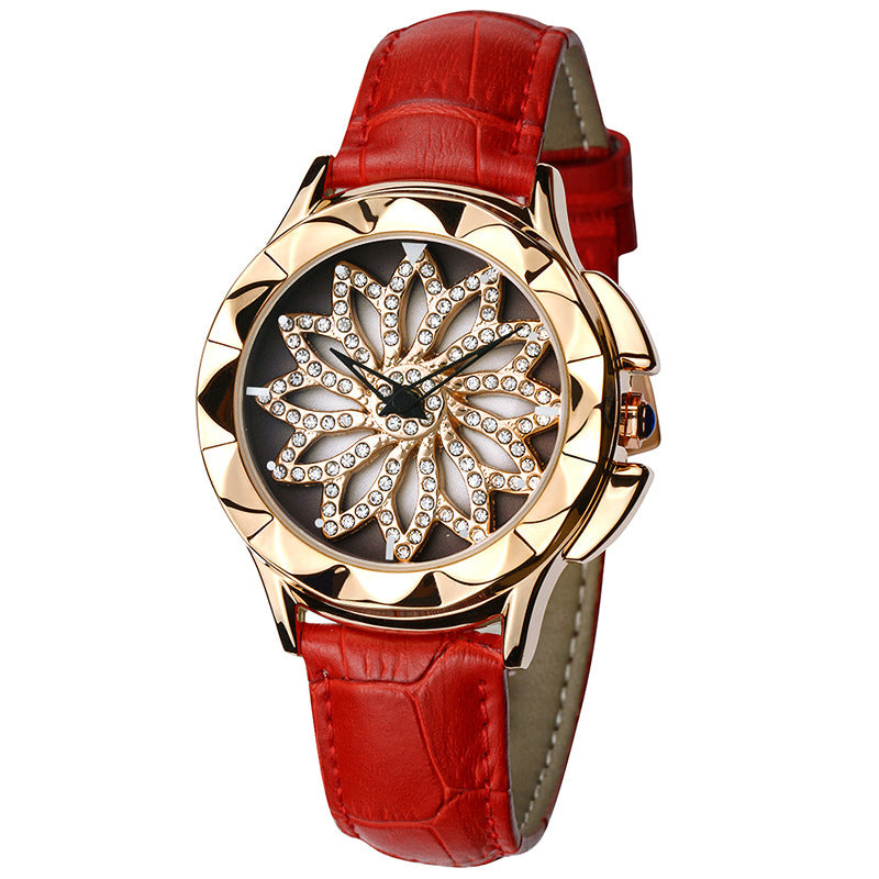 Damen-Armbanduhr mit Strass – Bild 5 | LuxeStyle