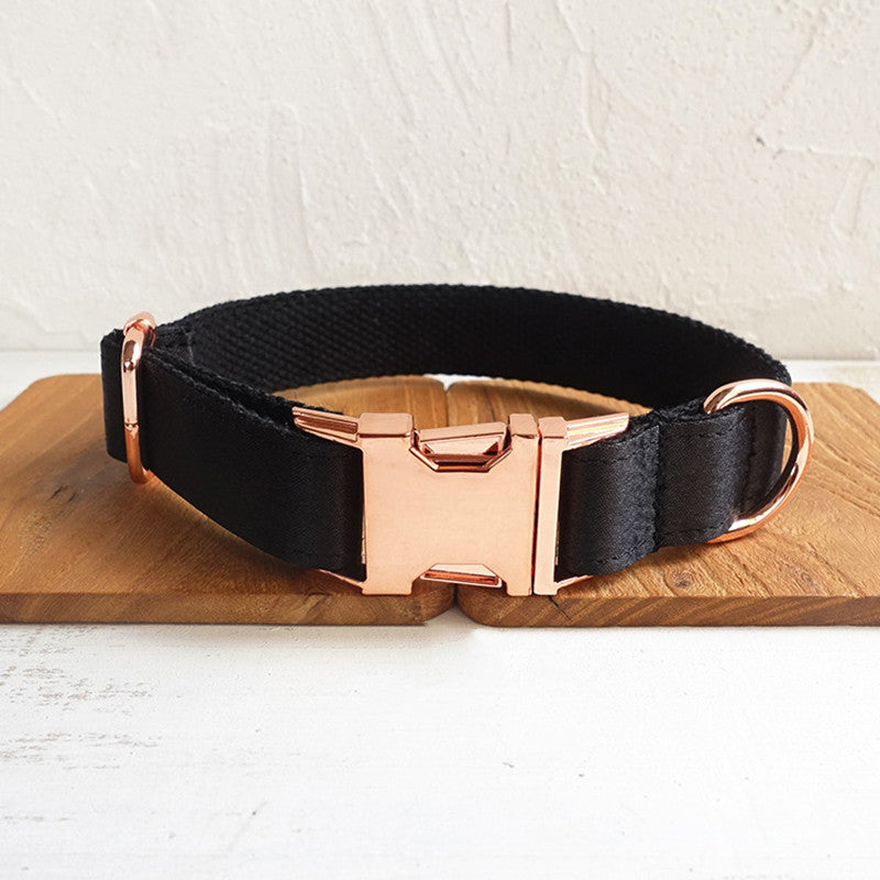 Schwarzes Hundehalsband aus Polyester – Bild 3 | LuxeStyle