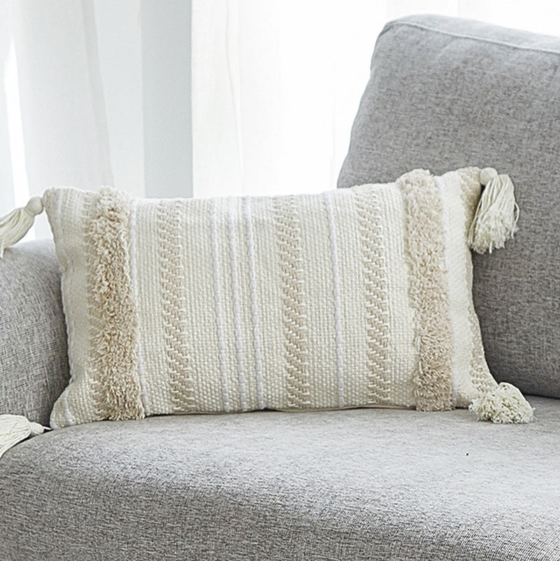 Nordisch-marokkanischer Kissenbezug mit Quasten – Bild 6 | LuxeStyle