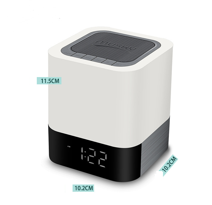 Bluetooth Lautsprecher mit Nachtlicht & Uhr – Bild 7 | LuxeStyle