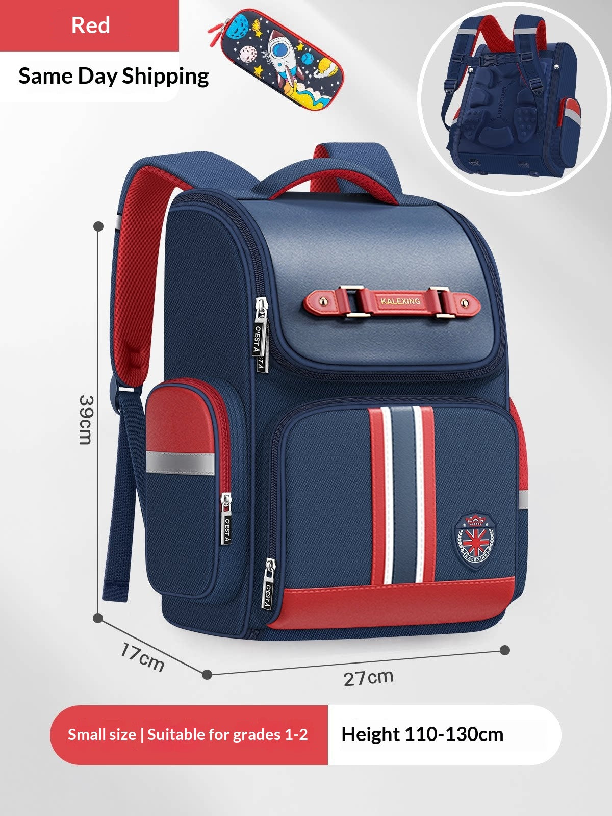 Grosser wasserdichter Rucksack für Grundschüler – Bild 5 | LuxeStyle