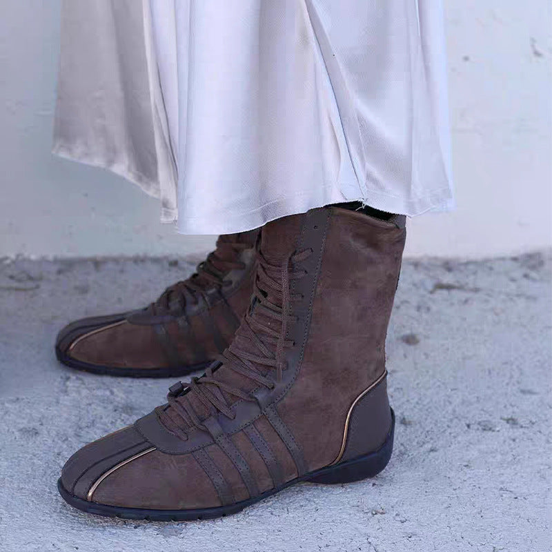 Vintage Knight Ankle Boots für Damen