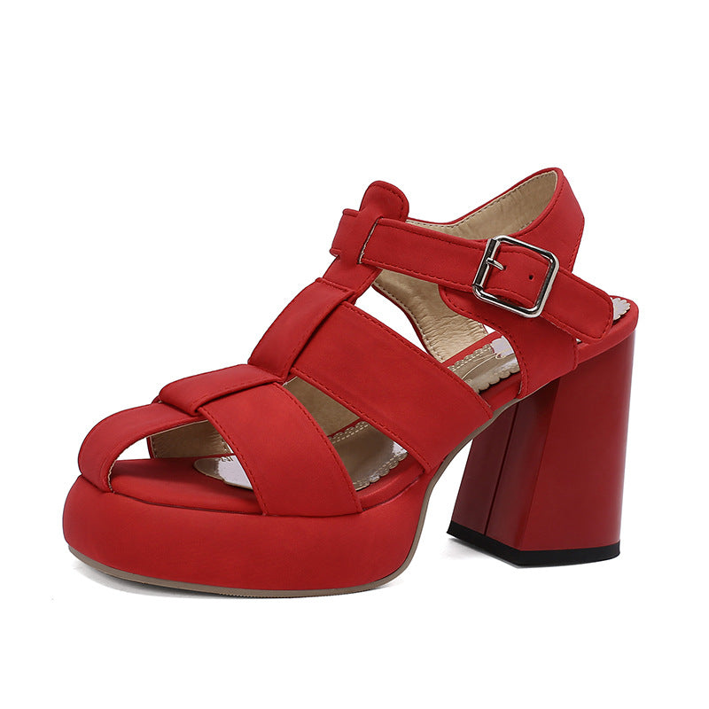 Sandalen Baotou Roman Platform – grosse Grösse – Bild 5 | LuxeStyle