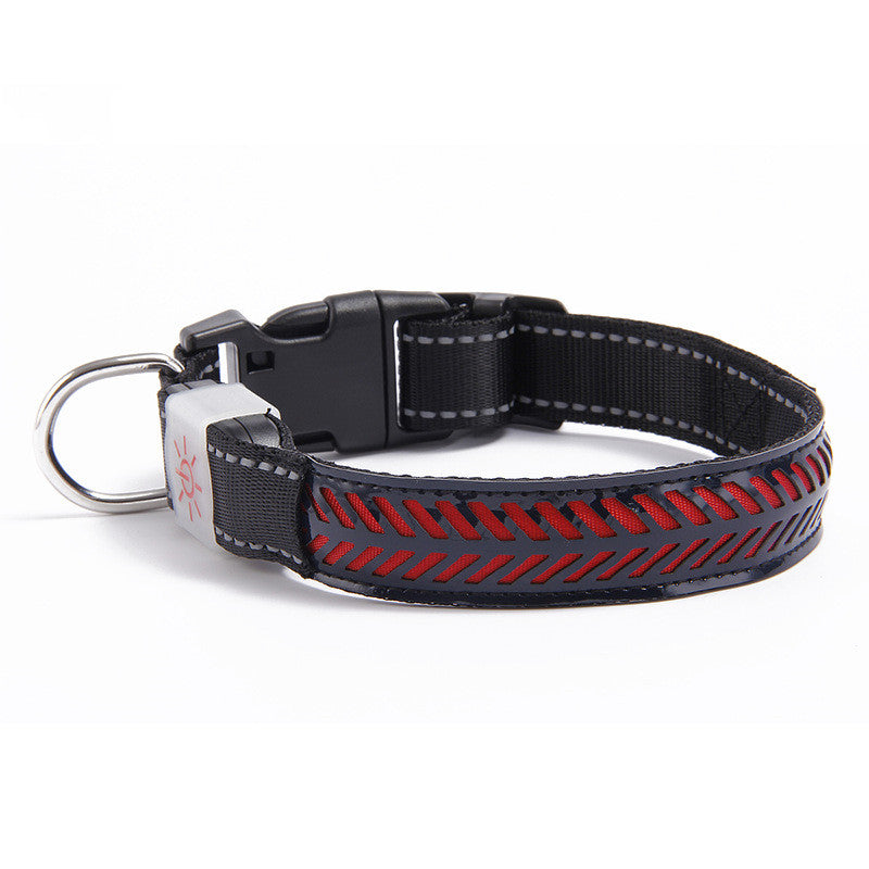 Blauer Nylon-Halsband mit Skull-Design – Bild 2 | LuxeStyle