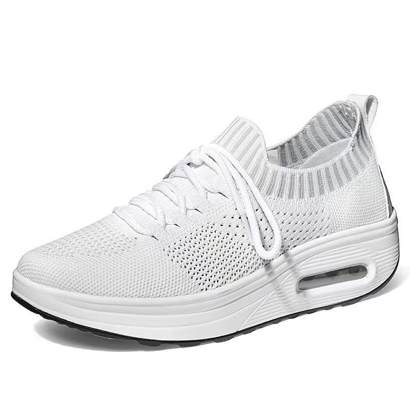 Mesh-Low-Top mit Luftkissen und dicker Sohle für Damen
