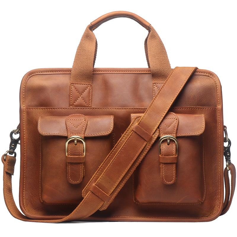 Retro Aktentasche aus Rindsleder – Bild 3 | LuxeStyle