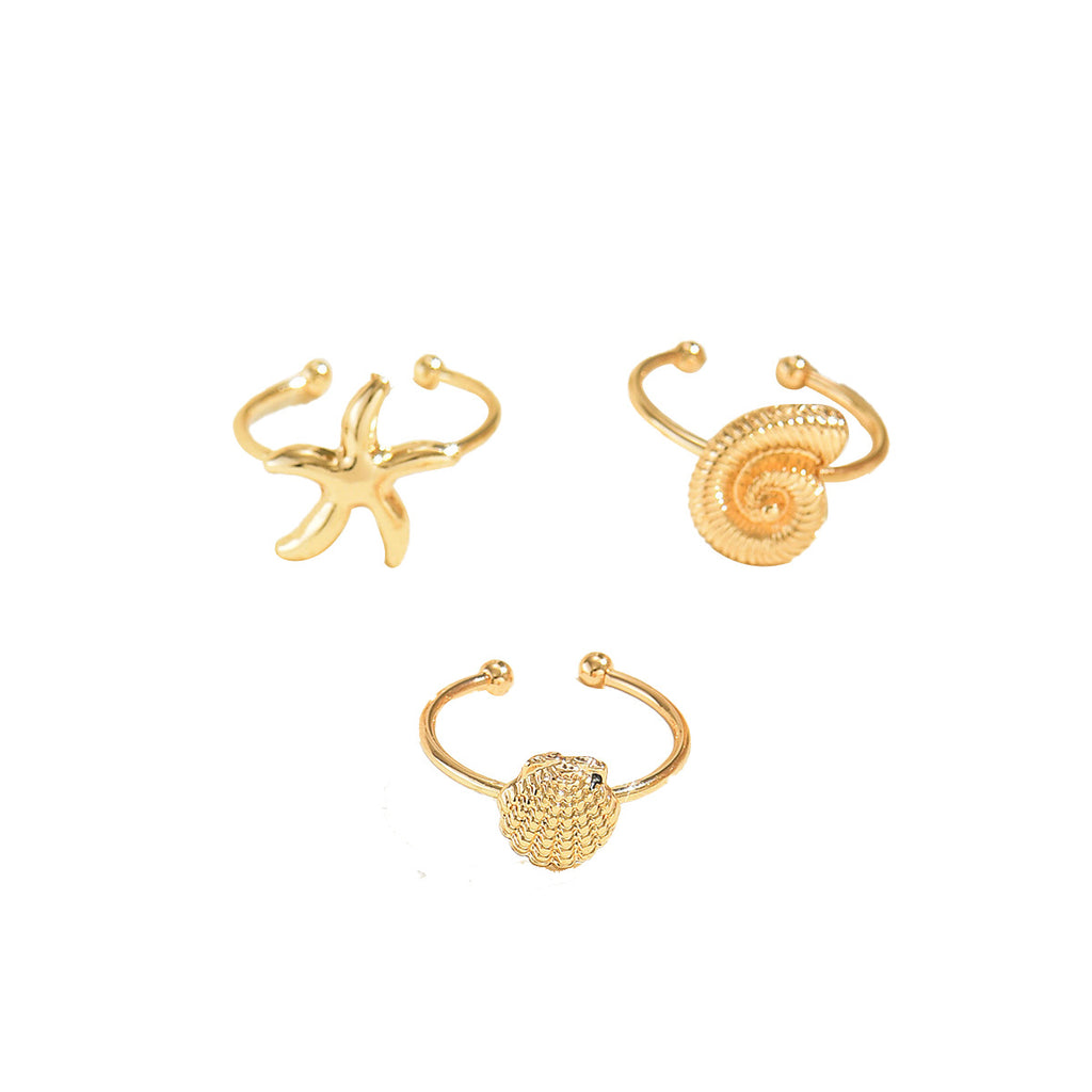 Meeresschmuck-Set mit Sternfisch & Muscheldesign